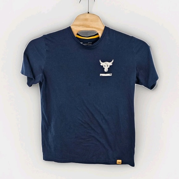 Under Armour Project Rock The Rock T-Shirt Mens L Blood Sweat Respect Gym Tee - Picture 2 of 8